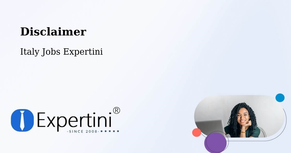 Disclaimer – Mendatica - Italy Jobs Expertini