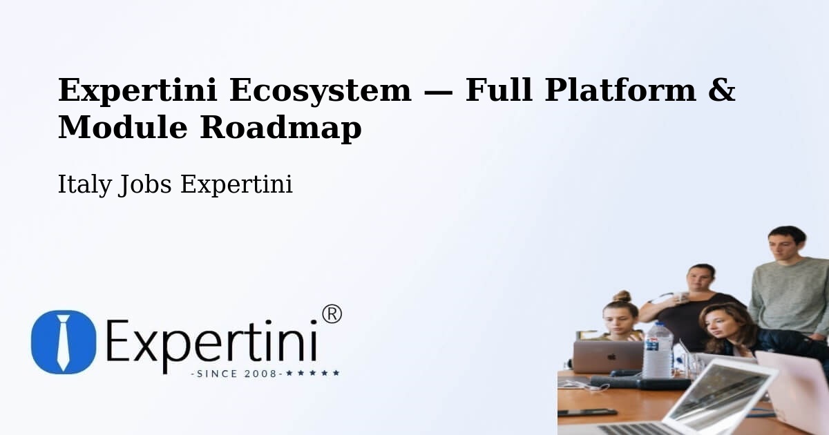 Expertini Ecosystem — Full Platform & Module Roadmap – Mendatica