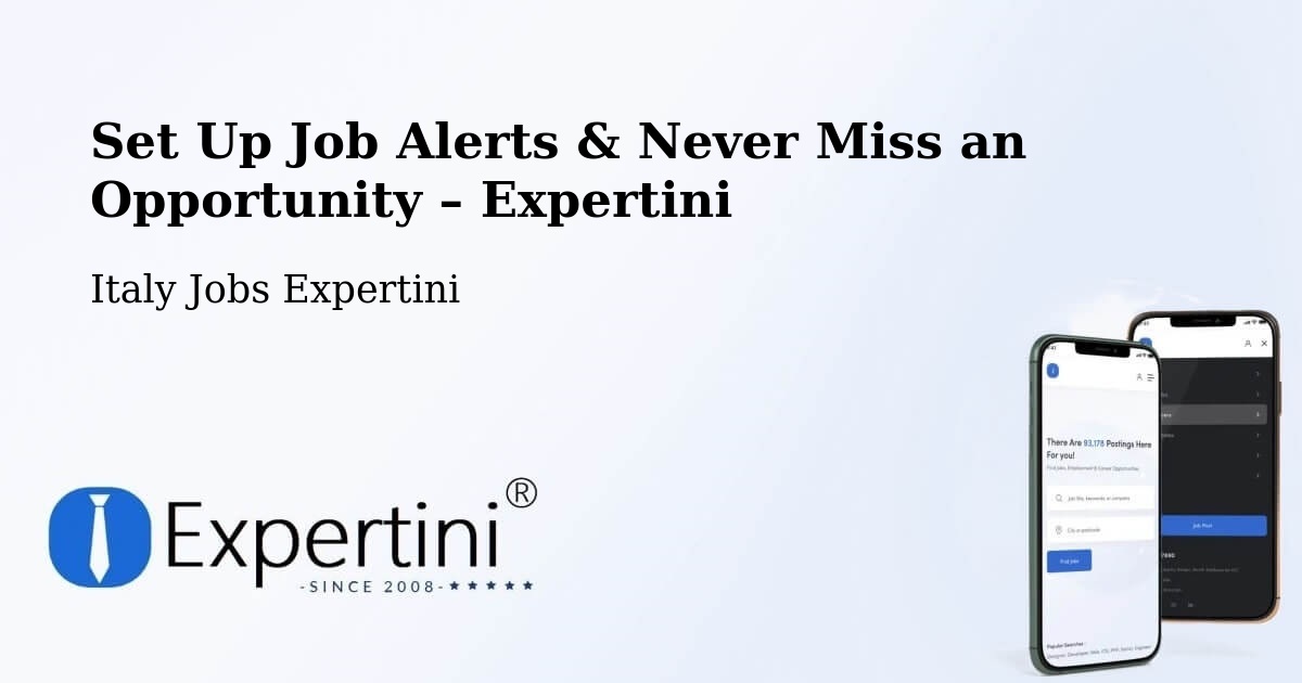 Job Alerts Guide – Get Notified About New Jobs in Mendatica - Mendatica, Italy Jobs Expertini